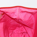PRADA Tote Bag Nylon Pink Gold Auth bs34672-21