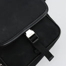 PRADA Shoulder Bag Nylon Black Silver Auth bs34673-10