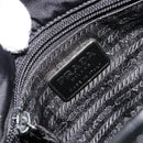 PRADA Shoulder Bag Nylon Black Silver Auth bs34673-18