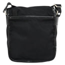 PRADA Shoulder Bag Nylon Black Silver Auth bs34673-2