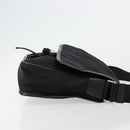 PRADA Shoulder Bag Nylon Black Silver Auth bs34673-3