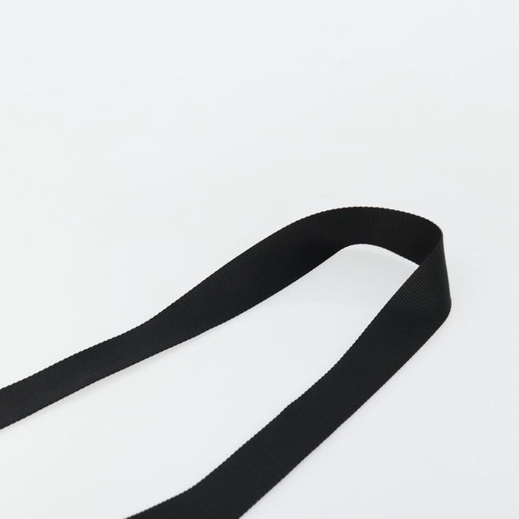 PRADA Shoulder Bag Nylon Black Silver Auth bs34673