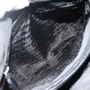 PRADA Draagtas Nylon Zwart Zilver Auth bs34674-11