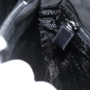 PRADA Draagtas Nylon Zwart Zilver Auth bs34674-19