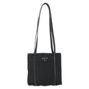 PRADA Draagtas Nylon Zwart Zilver Auth bs34674-13