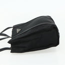PRADA Draagtas Nylon Zwart Zilver Auth bs34674-3