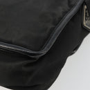 PRADA Shoulder Bag Nylon Black Silver Auth bs34675-17