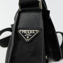 PRADA Shoulder Bag Nylon Black Silver Auth bs34675-18