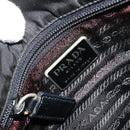 PRADA Shoulder Bag Nylon Black Silver Auth bs34675-10