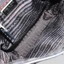 PRADA Shoulder Bag Nylon Black Silver Auth bs34675-11