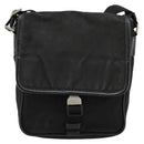 PRADA Shoulder Bag Nylon Black Silver Auth bs34675-13