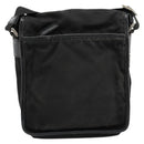 PRADA Shoulder Bag Nylon Black Silver Auth bs34675-2