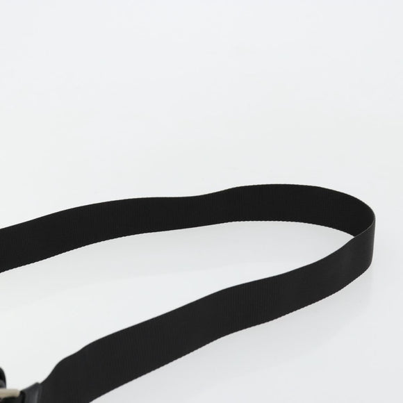 PRADA Shoulder Bag Nylon Black Silver Auth bs34675