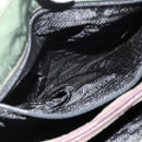 PRADA Hand Bag Nylon Green Silver Auth bs34677-21
