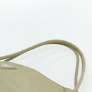 PRADA Hand Bag Nylon Beige Silver Auth bs34678-8