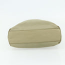 PRADA Hand Bag Nylon Beige Silver Auth bs34678-5