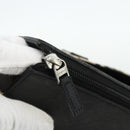 BURBERRY Nova Check Hand Bag Canvas Beige Silver Auth bs34681-15