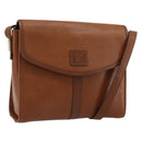 Burberrys Shoulder Bag Leather Beige Gold Auth bs34683-1