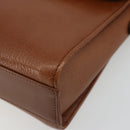 Burberrys Shoulder Bag Leather Beige Gold Auth bs34683-10