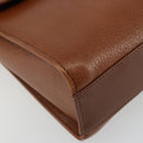 Burberrys Shoulder Bag Leather Beige Gold Auth bs34683-11