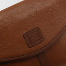 Burberrys Shoulder Bag Leather Beige Gold Auth bs34683-14