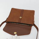 Burberrys Shoulder Bag Leather Beige Gold Auth bs34683-15