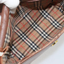 Burberrys Shoulder Bag Leather Beige Gold Auth bs34683-16