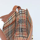 Burberrys Shoulder Bag Leather Beige Gold Auth bs34683-17
