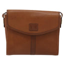 Burberrys Shoulder Bag Leather Beige Gold Auth bs34683-2