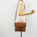 Burberrys Shoulder Bag Leather Beige Gold Auth bs34683-21