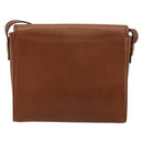 Burberrys Shoulder Bag Leather Beige Gold Auth bs34683-3