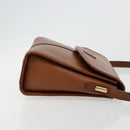 Burberrys Shoulder Bag Leather Beige Gold Auth bs34683-4