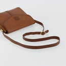 Burberrys Shoulder Bag Leather Beige Gold Auth bs34683-7