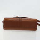 Burberrys Shoulder Bag Leather Beige Gold Auth bs34683-9
