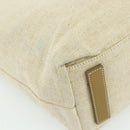 PRADA Sports Line Hand Bag Canvas Beige Silver Auth bs34685-17