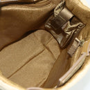 PRADA Sports Line Hand Bag Canvas Beige Silver Auth bs34685-18