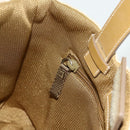 PRADA Sports Line Hand Bag Canvas Beige Silver Auth bs34685-20
