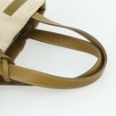 PRADA Sports Line Hand Bag Canvas Beige Silver Auth bs34685-7