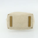 PRADA Sports Line Hand Bag Canvas Beige Silver Auth bs34685-5