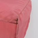 PRADA Hand Bag Nylon Pink Silver Auth bs34689-12