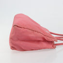 PRADA Hand Bag Nylon Pink Silver Auth bs34689-4