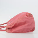 PRADA Hand Bag Nylon Pink Silver Auth bs34689-5