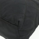 PRADA Chain Tote Bag Nylon Zwart Goud Auth bs34690-9