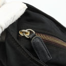 PRADA Chain Tote Bag Nylon Zwart Goud Auth bs34690-10