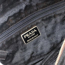PRADA Chain Tote Bag Nylon Zwart Goud Auth bs34690-19