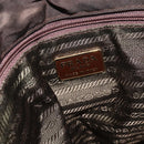PRADA Chain Tote Bag Nylon Brown Gold Auth bs34691-18
