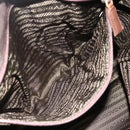 PRADA Chain Tote Bag Nylon Brown Gold Auth bs34691-22