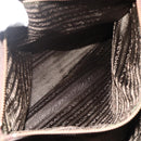 PRADA Chain Tote Bag Nylon Brown Gold Auth bs34691-24