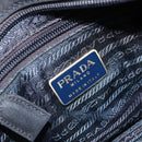 PRADA Chain Hand Bag Nylon Navy Gold Auth bs34692-18
