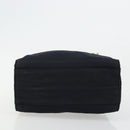 PRADA Chain Hand Bag Nylon Navy Gold Auth bs34692-5